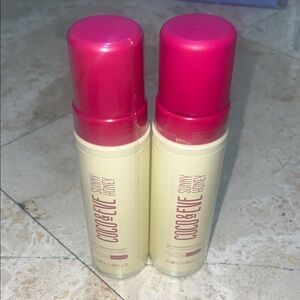 2 coco & eve dark self tan tanner tanning cream lotion fake bronzing foam ultra